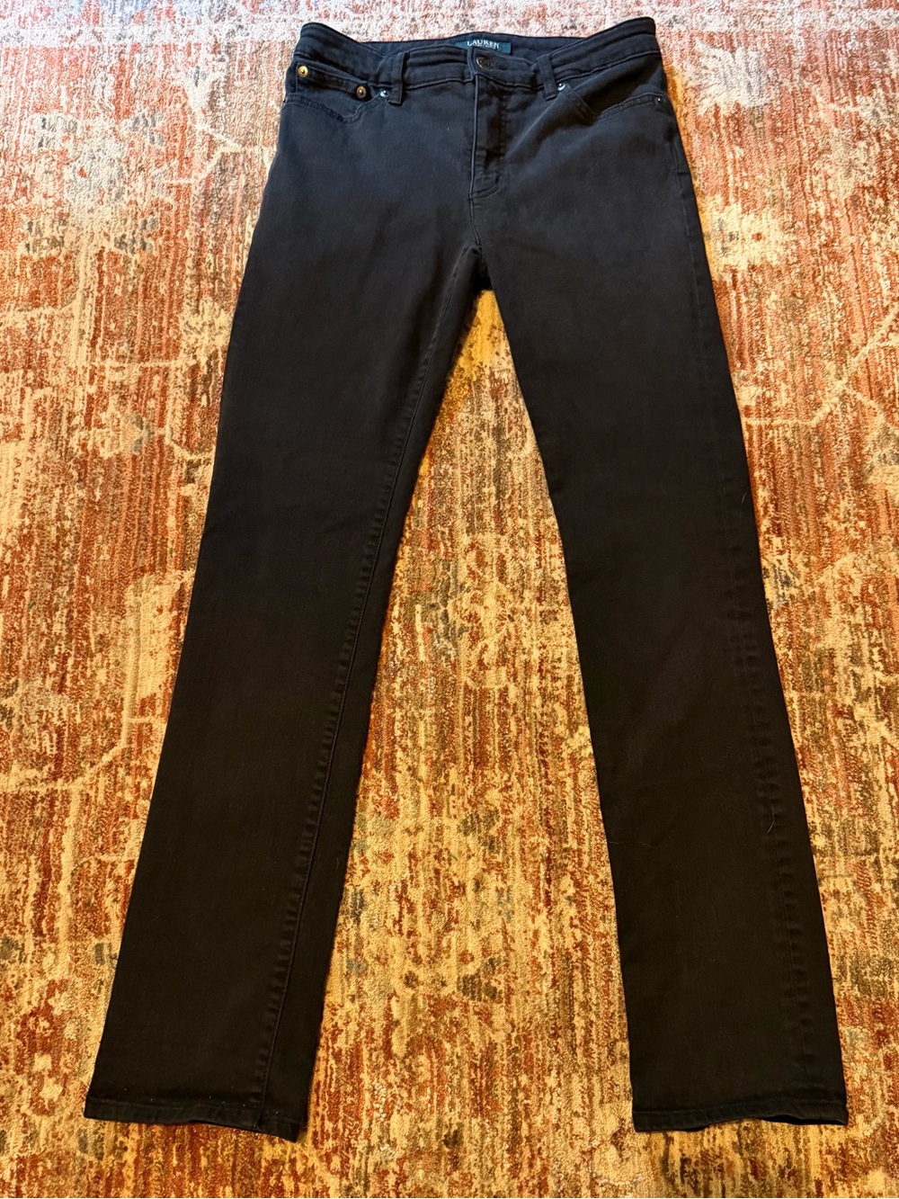 Lauren Ralph Lauren Women’s Premium Straight Jeans - Black